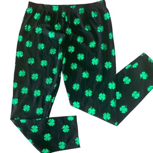 Metallic Green XL Four Leaf Clover St. Paddy’s Day - Picture 1 of 7